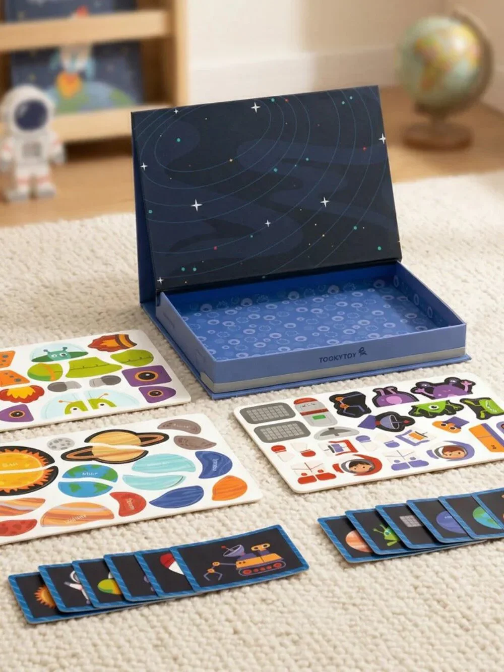 NEW Montessori Magnetic Space Puzzle STEM Travel Toy Kids Learning Game